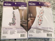 BUCILLA SPECIAL EDITION Stamped Embroidery Crewel Two Sets NOS