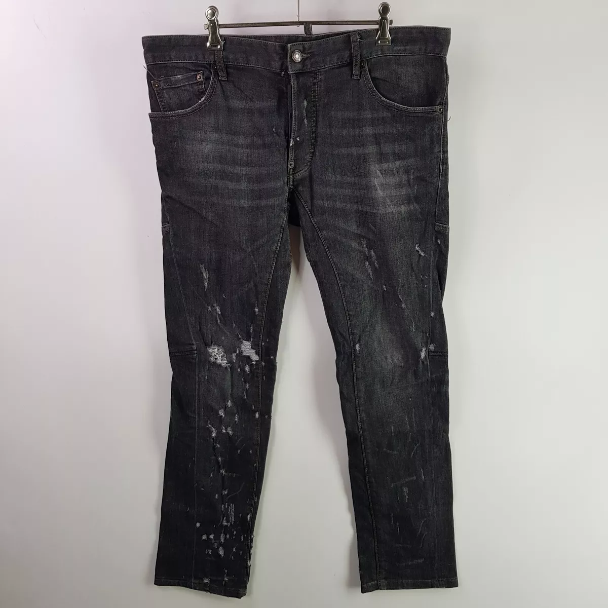 Dsquared tidy biker store jeans black