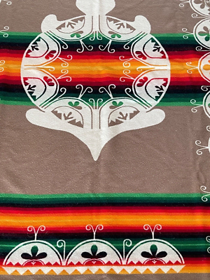 Vintage Pendleton Woolen Mill Beaver State Turtle Iroquois 75