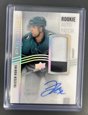 2023-24 Premier TRISTEN ROBINS Rookie Patch Auto  214/249 acetate-  sharks