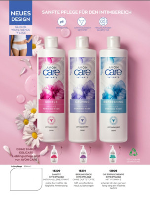 Avon Care SYMPLY DELICATE Beruhigende Intim Wasch Lotion  ZUR WAHL