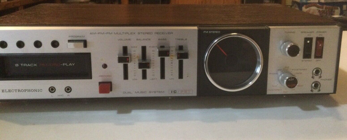 ELECTROPHONIC Model 947 AM/FM Multiplex Stereo Receiver 8 Track