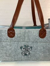 Felt Baby Diaper Caddy Nursery Storage Bin Organizer Diapers Wipes Car Travel