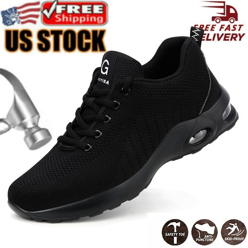 Work Boots Mens Safety Shoes Light Steel Toe Shoes Botas De Trabajo Para Hombre - Picture 2 of 30