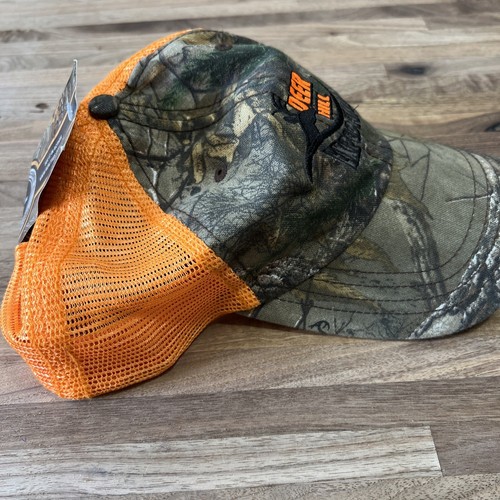 RealTree Camo Deer Hill Expeditions Hat Orange Camo Cap - Picture 5 of 6