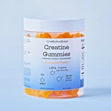 Chewable Creatine 1,250mg per Gummy - Natural Pineapple Flavor