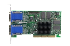 Matrox 975-0201 MGI G45+MDHA32DB AGP Dual VGA Video Graphics Card