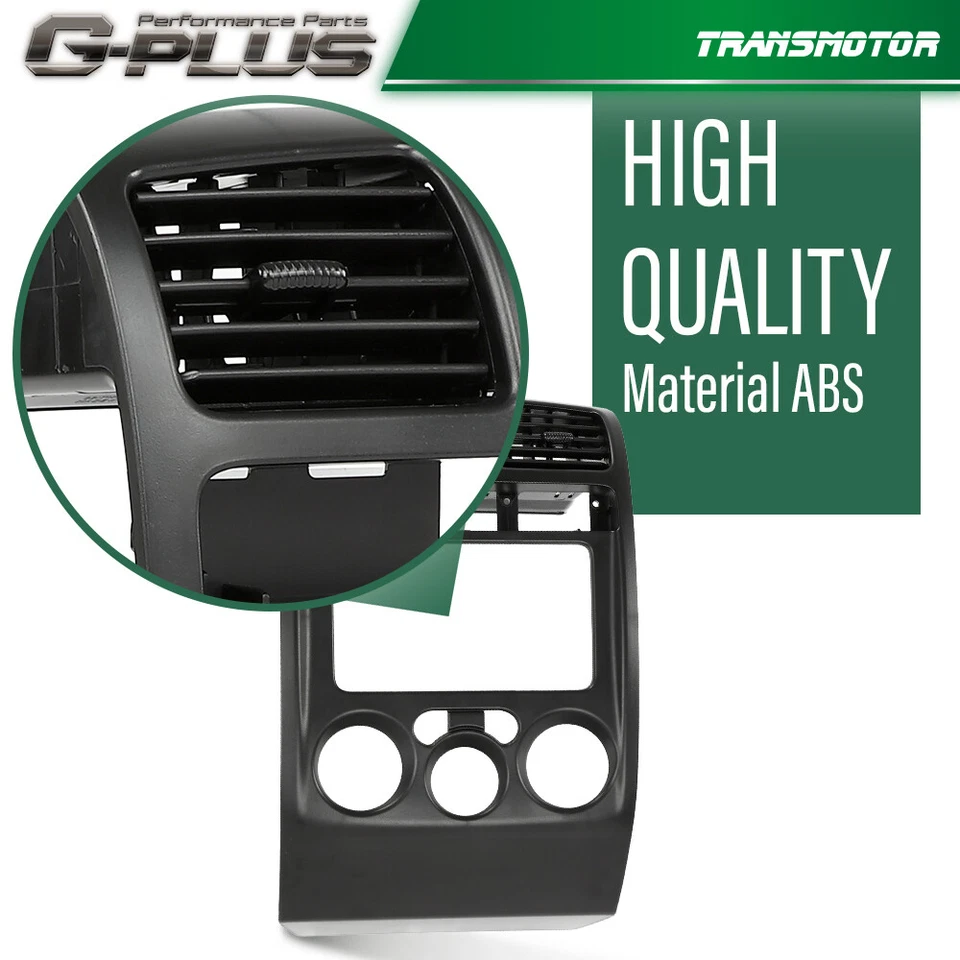 Panel climático bisel central del tablero negro apto para 04-12 Chevy Colorado GMC Canyon Foto 4 de 4