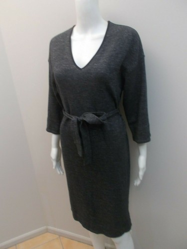 JIGSAW CHARCOAL DRESS WITH BELT SIZE XS=6/8 (#S456) - Picture 2 of 3