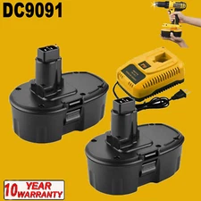 4.8Ah 14.4V For DEWALT DC9091 XRP Battery DW9091 DW9094 DE9091 DE9092 Charger