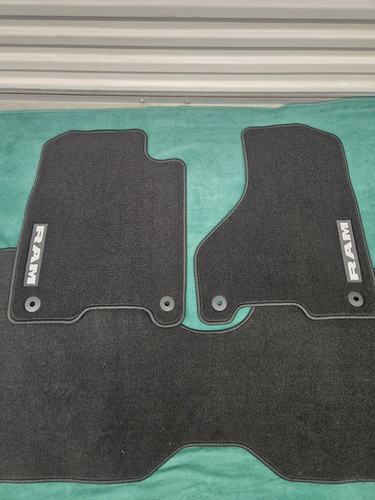 OMAC Allweather automatten compatibel met Dodge Ram 1500 2500 3500 2009-2012 Crew Cab 3D pasvorm hoge rand rubberen matten allweather vloermatten zwart 4-delig