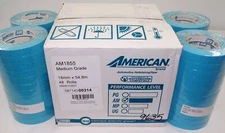 48 Rolls of IPG American Masking Tape 3/4" Aqua Blue AM1855