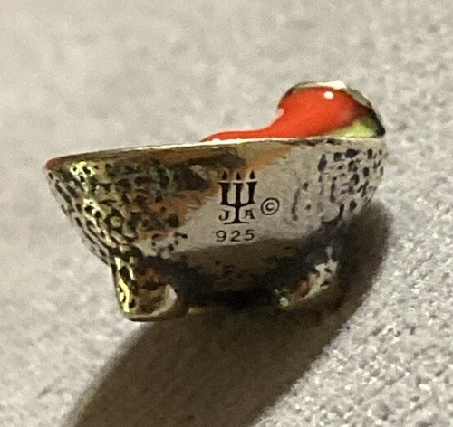 JAMES AVERY ENAMEL GUACAMOLE CHARM 3D STERLING SILVER RETIRED NIB - 第 2/9 張圖片