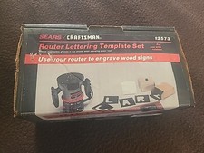 Sears Craftsman 9-2573 Router Template Set Letters & Numbers