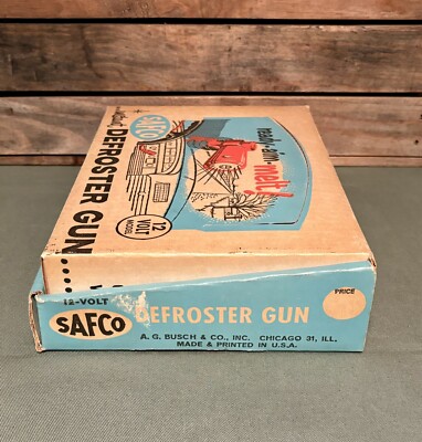 Vintage (NOS) SAFCO Instant Defroster Gun In Box Made Chicago USA