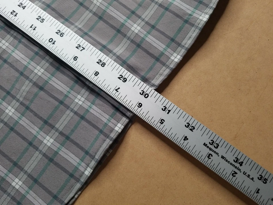 Camisa Great Northwest Para Hombres Talla L Gris Teal Blanco Manga Corta Botón Delantero Usada en Excelente Condición Foto 3 de 4