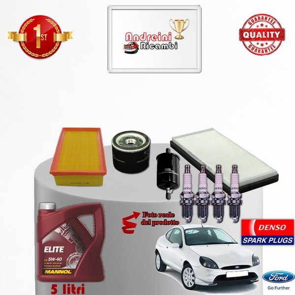Inspektionskit Filter ÖL Kerzen Ford Puma 1.7 16V 92KW 125CV Von 1998->-image
