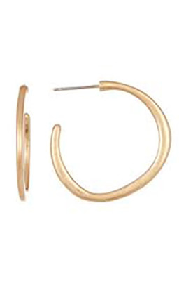Nordstrom Melrose and Market Womens Organic Hoop Earrings Gold NWT 50