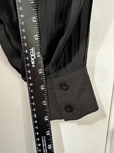 Boohoo Assymetric Kleid Damen Gr. 10 schwarze Taillenknoten Stretch gefüttert Chiffon - Bild 18 von 18