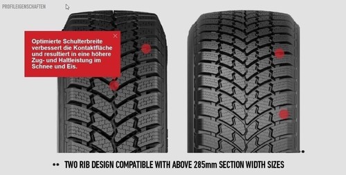 Winterreifen 285/65R 16C 128N PETLAS Full Grip PT935 Transporter / VAN - Bild 2 von 4