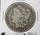 1891-O Morgan Silver Dollar VG