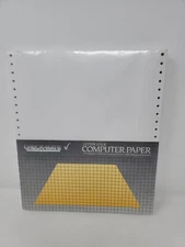Checkmate Continuous Feed Computer Paper 20 lb 8.5x11 margins removed 250 sheets