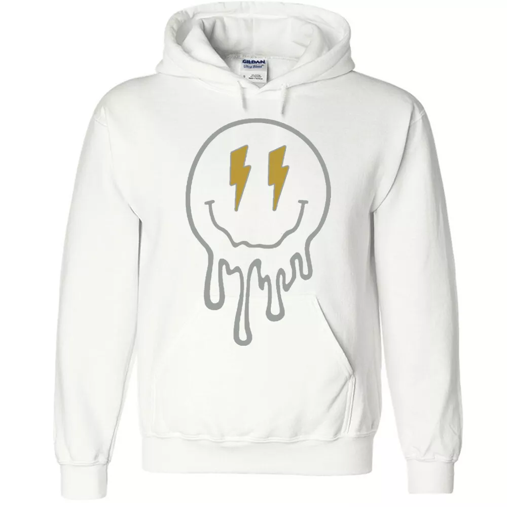 Dripping smiley face hoodie sales