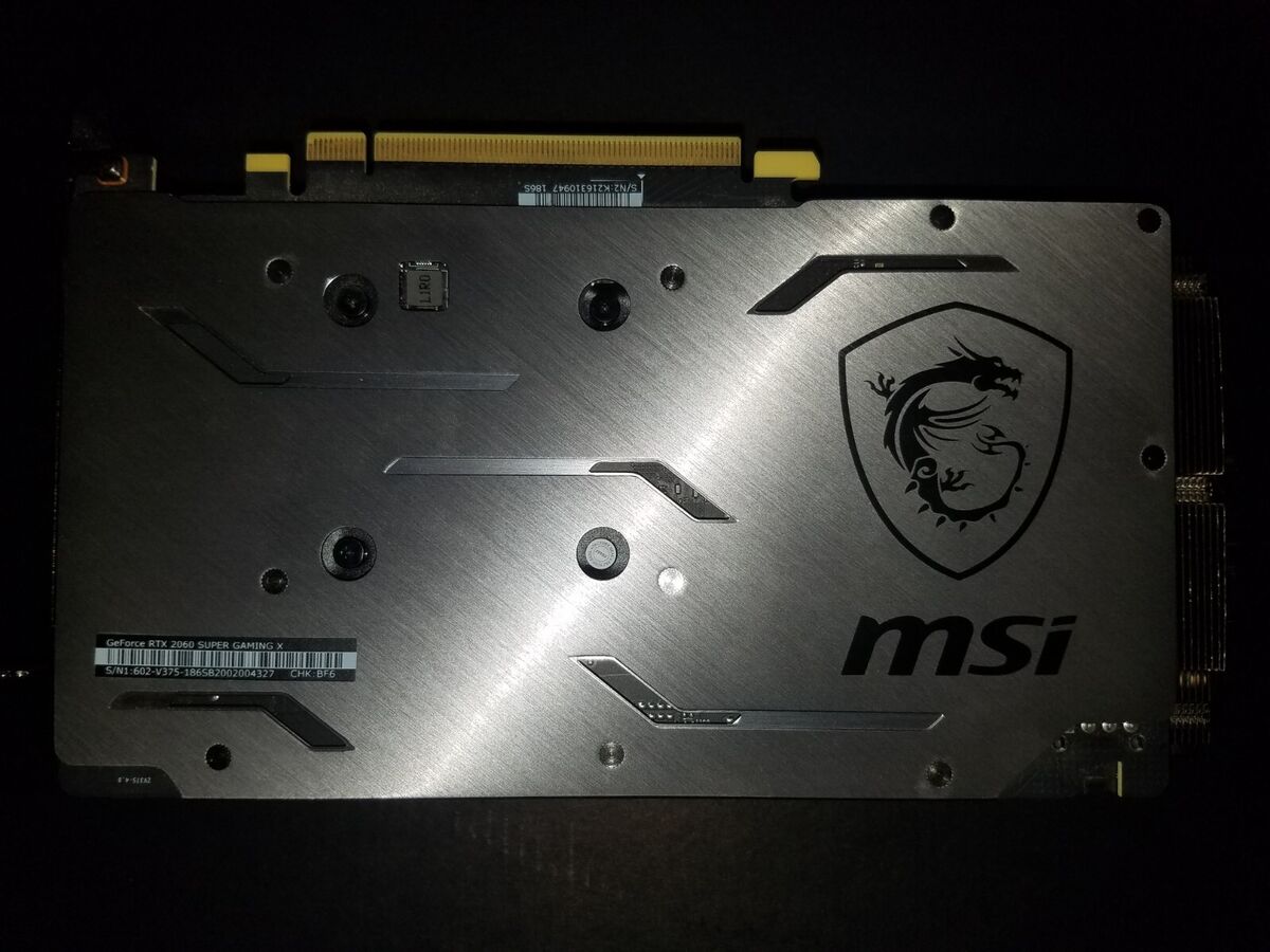 MSI GeForce RTX 2060 Super Gaming X 8GB GDDR6 Graphics Card MSI GeForce RTX 2060 Super Gaming X 8GB GDDR6 Graphics Card