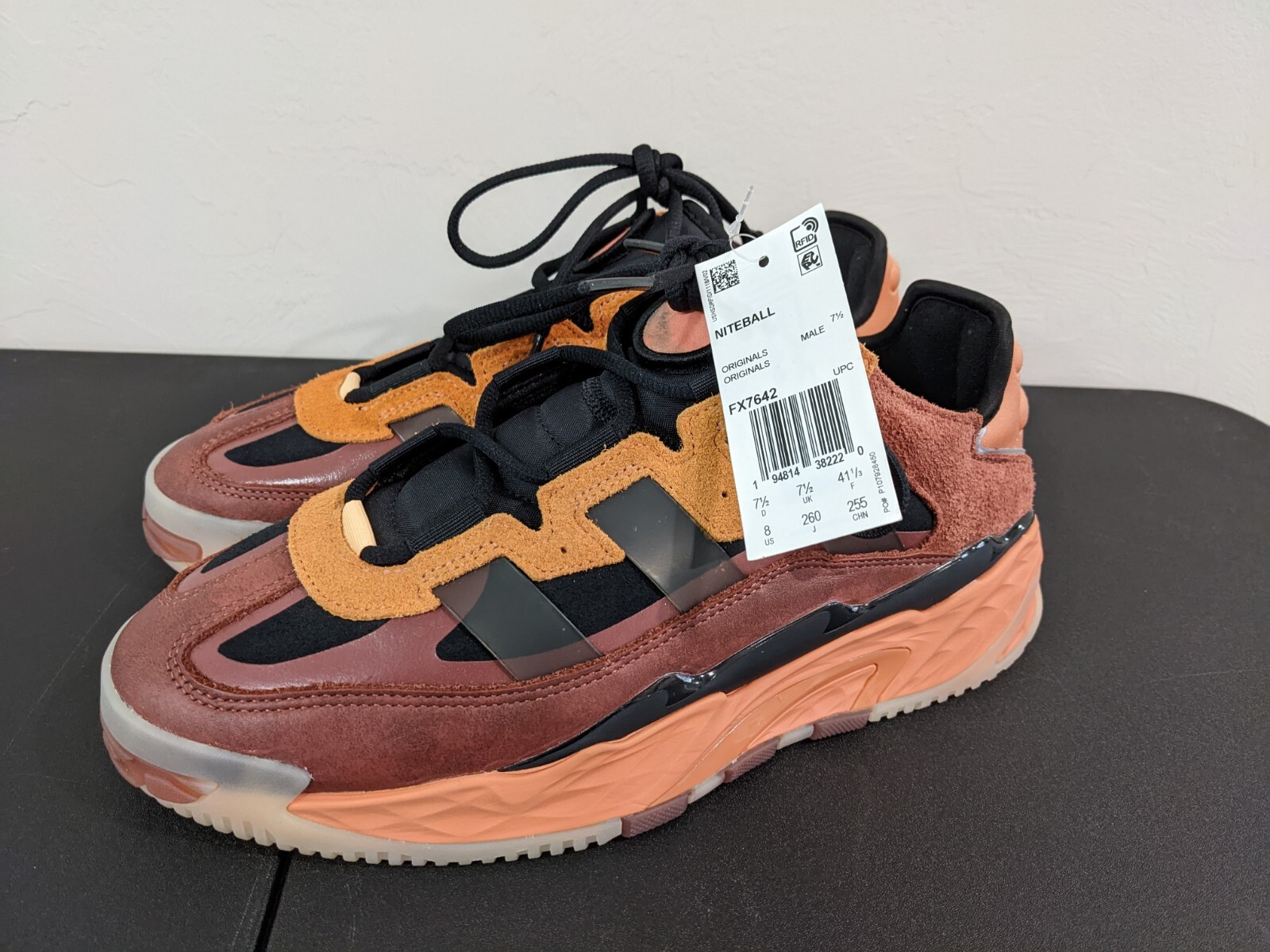 Adidas Originals Niteball Hazy Copper/Black-Acid Orange Shoes - FX7642 -  Men's 8 | eBay