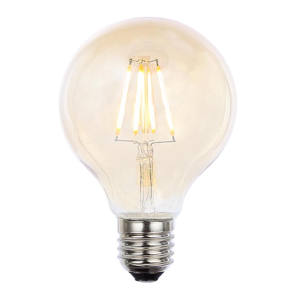 Litecraft Light Bulb 4W E27 Edison Screw LED Filament Globe Fitting - Warm White