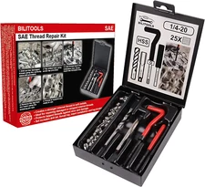 BILITOOLS 1/4-20 Thread Repair Kit - HSS Helicoil SAE