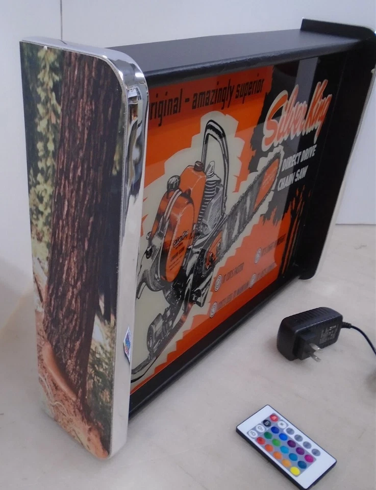 Silver King Chain Saw LED Display light sign box - Image 3 of 4