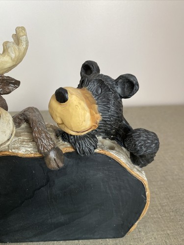 Moose Bear Chalk Board Display Home Decoration Lodge Blackboard Home Interior - Picture 6 of 8
