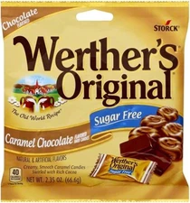 (Free Duty Tax) Werther's Original Caramel Chocolate Sugar Free Hard Candies
