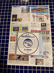 Fighting Street  for PCE PC Engine Turbografx 16 CD / Case Manual Rare Poster