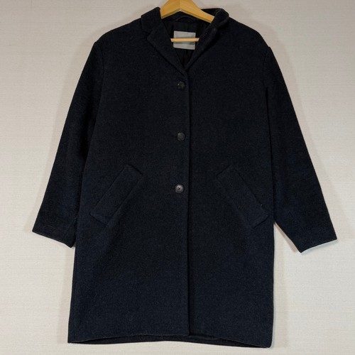 Everlane Womens Recycled Wool Cocoon Coat Charcoal Grey XS Oversized Minimalist