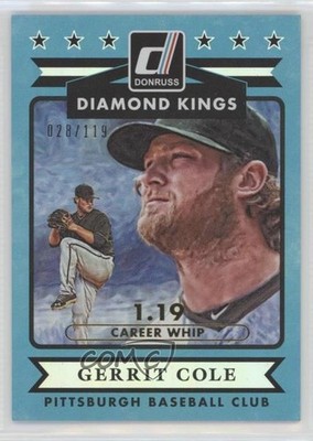 2015 Panini Donruss Diamond Kings Stat Line Career 28/119 Gerrit Cole #22 0d3
