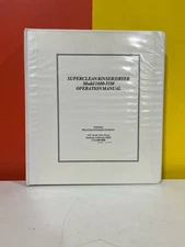 VERTEQ 1600-55M Superclean Rinser/Dryer Operation Manual