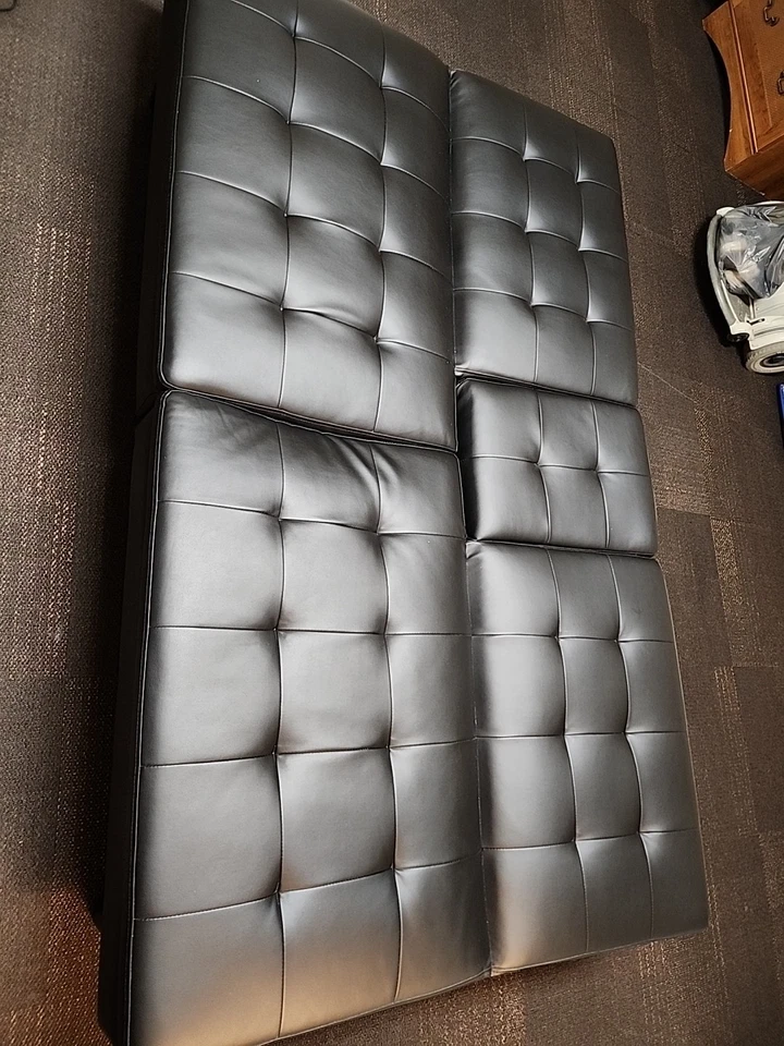 Futon Sofa Bed With Cup Holders, USB Ports, Reg. USB And Type C Ports. - Image 2 of 3