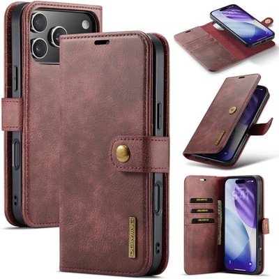 Magnetic Leather Wallet Case For iPhone 17 17e 16e 15 14 13 12 11 Pro Max 8 Plus