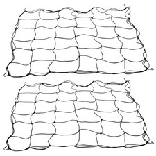 2 Pack Grow Tent Net Trellis Netting 4x4ft Elastic Trellis Netting Includes 8 Ir