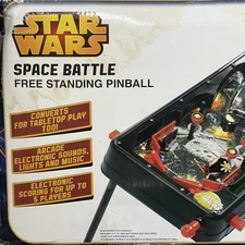 Star Wars Space Battle Free Standing Pinball Machine w Open Box Tested Works
