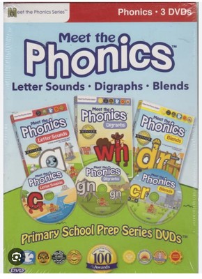 Meet The Phonics Preschool Prep Company DVD Phonics Pack 3-Disc Set NEW Sealed