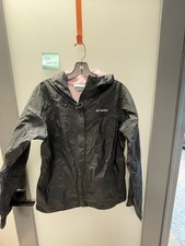 Columbia Girls Black Youth Windbreaker Jacket Size L