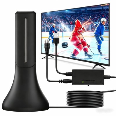 2026 Upgraded Indoor Digital TV Antenna, Long Range 360° Reception HD Antenna...