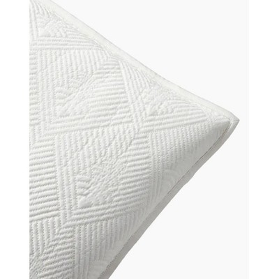 Ralph Lauren Park Row Elysia Euro Sham Chic Cream 26x26 Quilted Old Money Luxury
