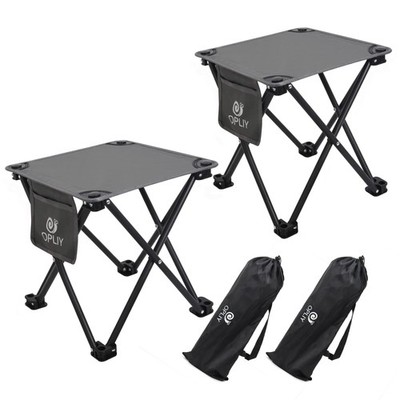 Camping Stool 2 Pack,13.5 Inch Portable Folding Stool for Outdoor Gardening a...