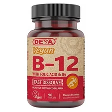 Vegan B12 Fast Dissolve 90 Tabs  by Deva Vegan Vitamins