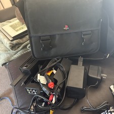 Vintage Sony PlayStation Messenger Travel Bag Bundle Retro Accessories Included