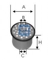 UFI Kraftstofffilter FüR Fiat Scudo Combinato Peugeot 806 CitroëN Berlingo